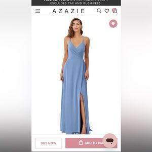 Azazie Davis Size 12 Steel Blue